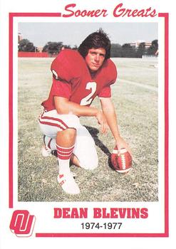 1988 Oklahoma Sooners Greats #3 Dean Blevins Front