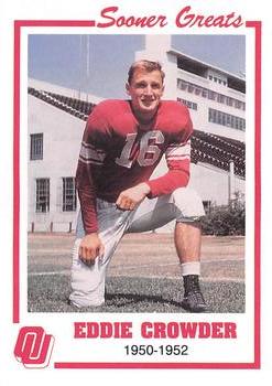 1988 Oklahoma Sooners Greats #6 Eddie Crowder Front
