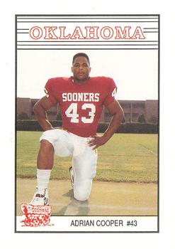 1989 Oklahoma Sooners Police #NNO Adrian Cooper Front