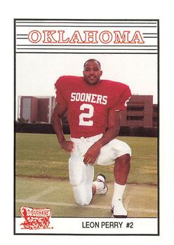 1989 Oklahoma Sooners Police #NNO Leon Perry Front