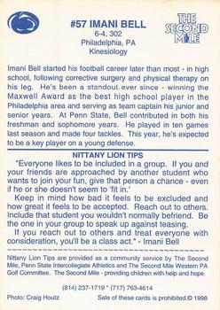 1998 Penn State Nittany Lions #NNO Imani Bell Back