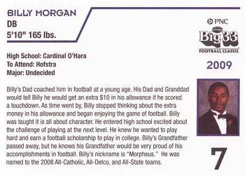 2009 Big 33 Pennsylvania High School #NNO Billy Morgan Back