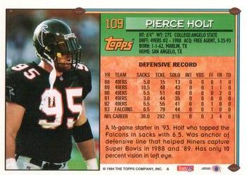 1994 Topps - Special Effects #109 Pierce Holt Back