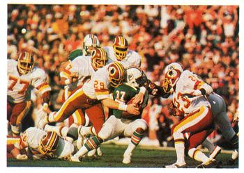 1986 Jeno's Pizza Rolls NFL Action Stickers #9 Here Come the Redskins Front