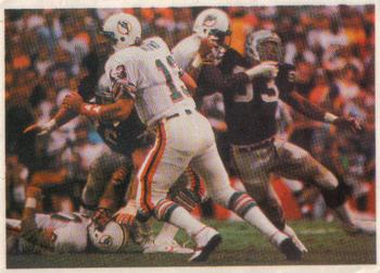 1986 Jeno's Pizza Rolls NFL Action Stickers #34 A Record-Setting Day for Marino Front