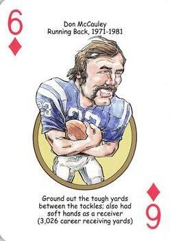 2013 Hero Decks Baltimore Colts & Ravens Football Heroes Playing Cards #6♦ Don McCauley Front