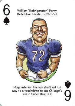 2019 Hero Decks Chicago Bears Football Heroes Playing Cards #6♠ William 