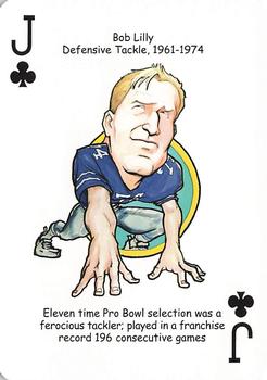2012 Hero Decks Dallas Cowboys Football Heroes Playing Cards #J♣ Bob Lilly Front