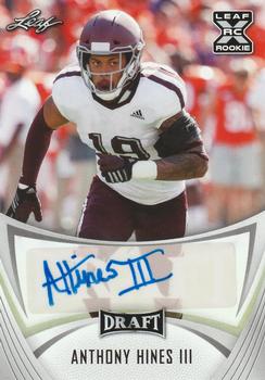 2021 Leaf Draft - Autographs #BA-AH3 Anthony Hines III Front