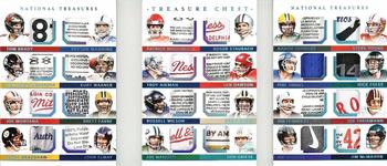 2020 Panini National Treasures - Treasure Chest Tags #TC-SBQB 24 Super Bowl QB'S Jersey Cut Card Multi-Team Front