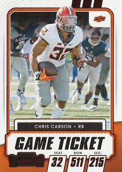 2021 Panini Contenders Draft Picks - Red #63 Chris Carson Front