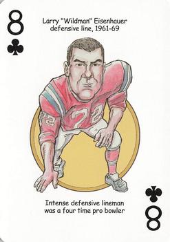 2005 Hero Decks New England Patriots Football Heroes Playing Cards #8♣ Larry 