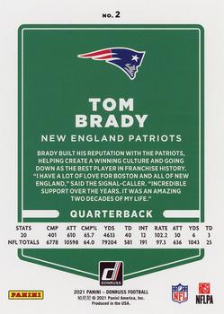 2021 Donruss #2 Tom Brady Back