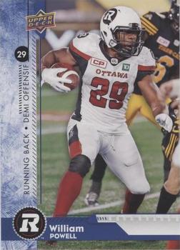 2018 Upper Deck CFL - Blue #176 William Powell Front