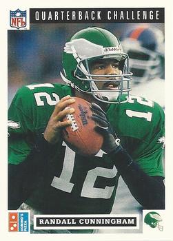 1991 Upper Deck Domino's The Quarterbacks #23 Randall Cunningham Front