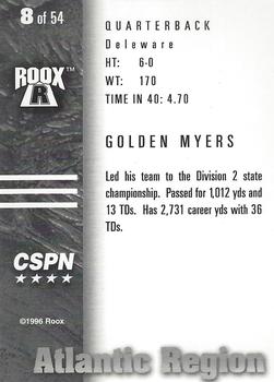 1996 Roox Prep Stars AT/EA/SE - Atlantic Region #8 Golden Myers Back