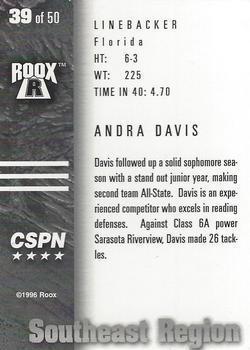 1996 Roox Prep Stars AT/EA/SE - Southeast Region #39 Andra Davis Back