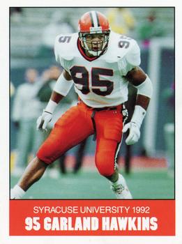 1992 Syracuse Orangemen Program Cards #5 Garland Hawkins Front