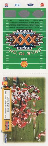 1995 Fleer Shell - Full Game Pieces #1 Super Bowl XXIII Front