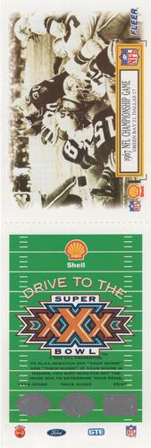 1995 Fleer Shell - Full Game Pieces #2 1967 NFL Championship Game Front