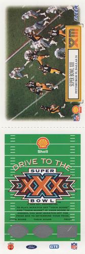 1995 Fleer Shell - Full Game Pieces #4 Super Bowl XIII Front