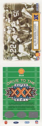 1995 Fleer Shell - Full Game Pieces #5 1975 NFC Divisional Playoffs Front