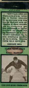 1935 Diamond Matchbook Covers #NNO Turk Edwards Front