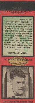 1937 Diamond Matchbook Covers #NNO Joe Stydahar Front