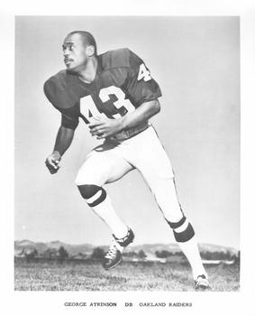 1969 Oakland Raiders #NNO George Atkinson Front