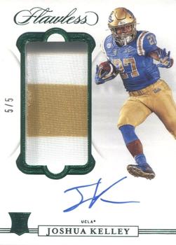 2021 Panini Flawless Collegiate - 2020 Flawless Patch Autographs Emerald #30 Joshua Kelley Front