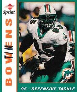 1998 Sprint Miami Dolphins #NNO Tim Bowens Front
