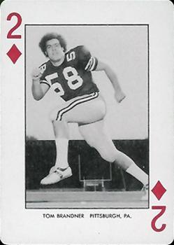 1974 West Virginia Mountaineers Playing Cards #2♦ Tom Brandner Front