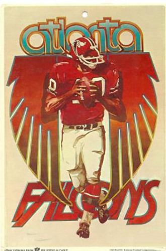 1968 Fleer Big Signs #NNO Atlanta Falcons Front