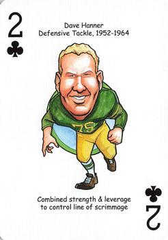 2021 Hero Decks Green Bay Packers Football Heroes Playing Cards #2♣ Dave Hanner Front