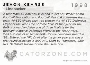 2006 Florida Gators All-Americans #NNO Jevon Kearse Back