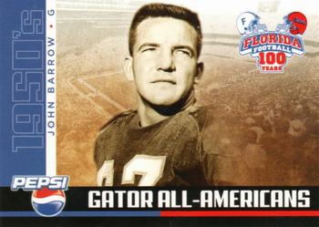 2006 Florida Gators All-Americans #NNO John Barrow Front