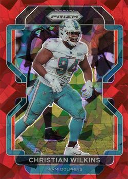 2021 Panini Prizm - Red Ice #109 Christian Wilkins Front