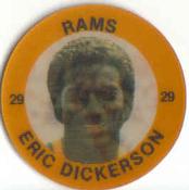 1984 7-Eleven Super Star Sports Coins: West Region #XVI H Eric Dickerson Front