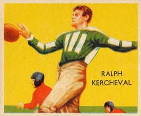 1935 National Chicle #19 Ralph Kercheval Front