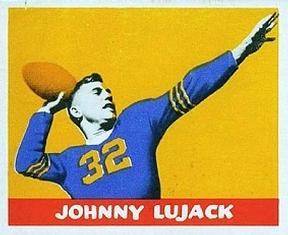 1948 Leaf #13 Johnny Lujack Front
