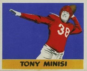 1948 Leaf #75 Tony Minisi Front