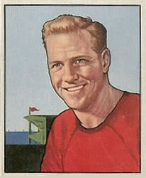 1950 Bowman #106 Ed Carr Front