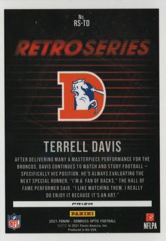 2021 Donruss Optic - Retro Series #RS-TD Terrell Davis Back