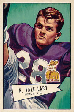 1952 Bowman Large #140 R. Yale Lary Front