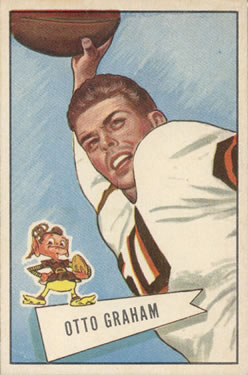 1952 Bowman Large #2 Otto Graham Front