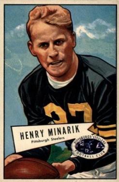 1952 Bowman Large #82 Henry Minarik Front