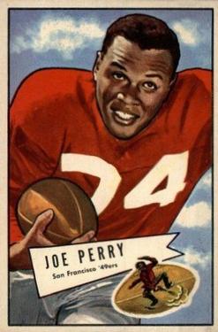 1952 Bowman Large #83 Joe Perry Front