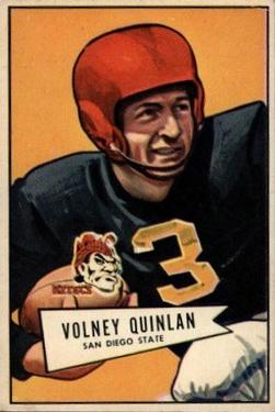 1952 Bowman Large #109 Volney Quinlan Front