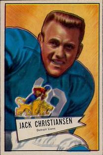 1952 Bowman Small #129 Jack Christiansen Front