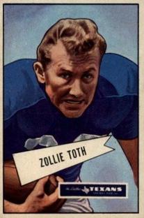 1952 Bowman Small #58 Zollie Toth Front